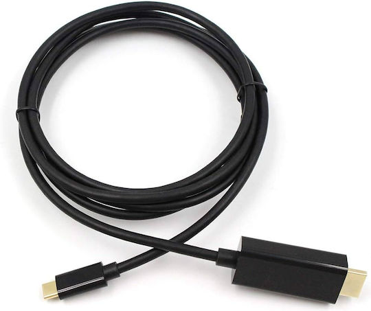 Video Cable USB Type-C Male - DisplayPort Black 1.8m 02.001.0116