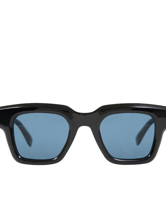 Gigi Barcelona Kant Unisex Sunglasses with Black Plastic Frame and Blue Polarized Lens 6745/1