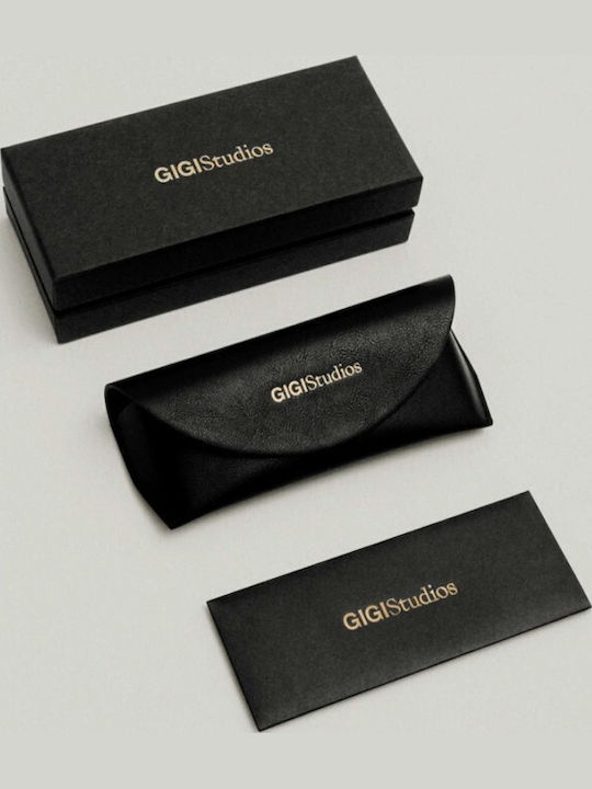 Gigi Barcelona Kant Unisex Sunglasses with Black Plastic Frame and Blue Polarized Lens 6745/1