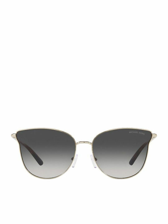 Michael Kors Salt Lake City Women's Sunglasses with Gold Metal Frame and Gray Gradient Lens MK1120 10148G