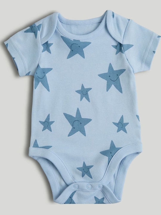 Mothercare Комплект Бебешко Боди Къс ръкав Blue 5бр