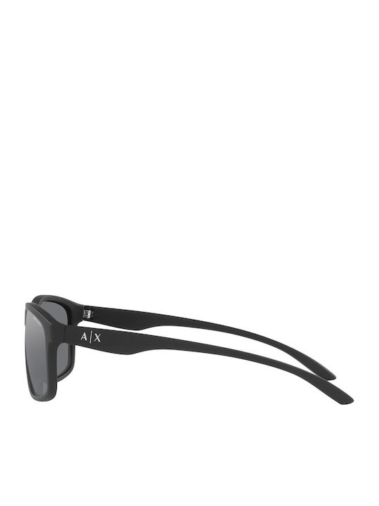 Armani Exchange Men's Sunglasses with Blue Plastic Frame and Blue Lens AX4122S 818180