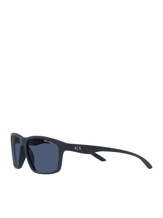 Armani Exchange Men's Sunglasses with Blue Plastic Frame and Blue Lens AX4122S 818180