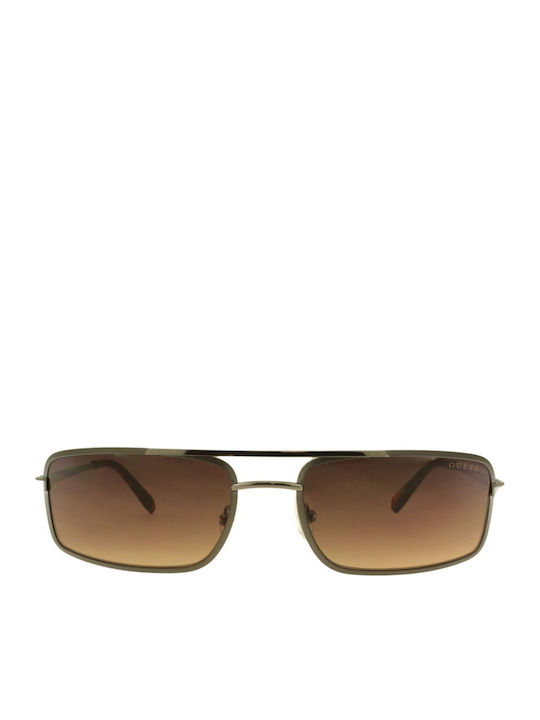 Guess Unisex Sunglasses with Black Metallic Frame and Brown Gradient Lens GU00168 09F