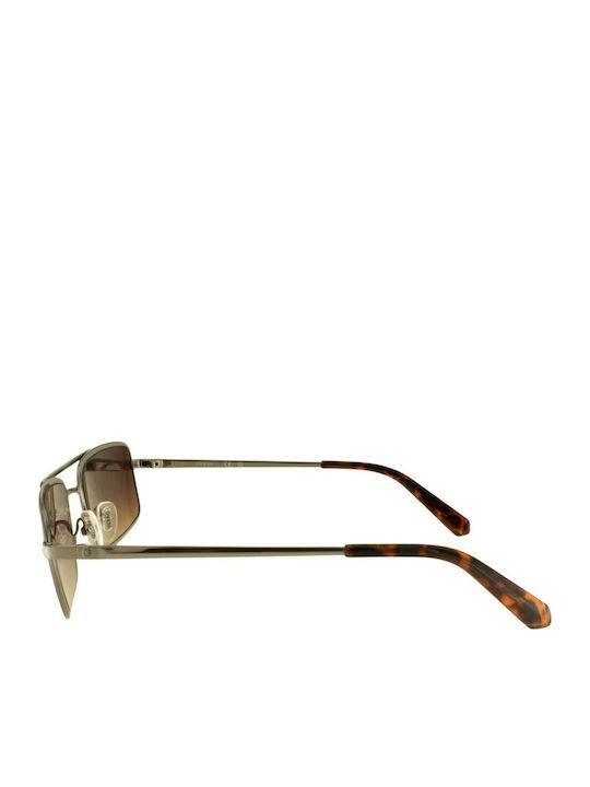 Guess Unisex Sunglasses with Black Metallic Frame and Brown Gradient Lens GU00168 09F
