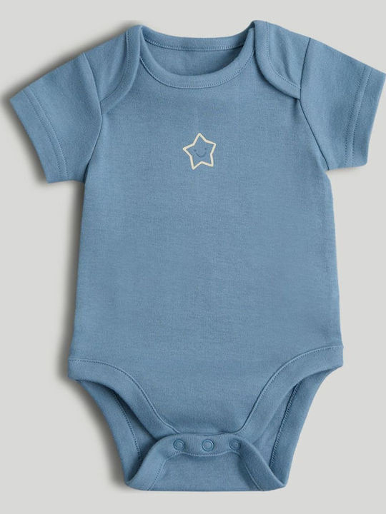 Mothercare Комплект Бебешко Боди Къс ръкав Blue 5бр