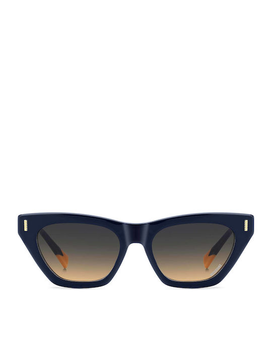 Missoni Women's Sunglasses with Blue Plastic Frame and Blue Gradient Lens MIS 0205/S 09V/GA