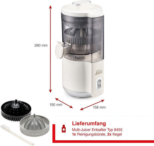 Solis JuicerMatic Typ 8455 Entsafter Weiß