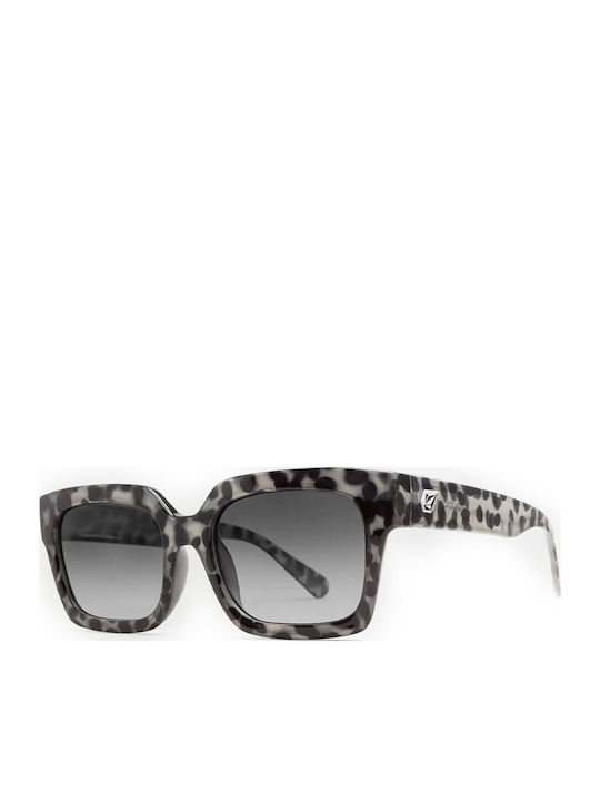 Volcom Domeinator Women's Sunglasses with Multicolour Plastic Frame and Gray Gradient Lens VE04604325-NUT