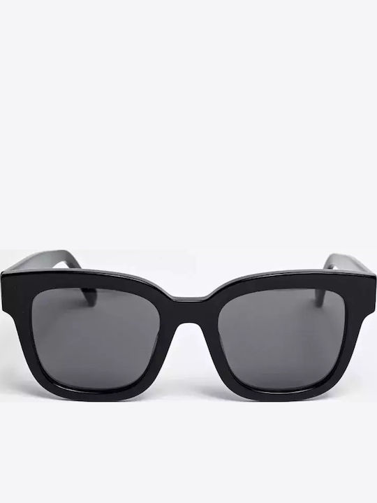 The Glass of Brixton Women's Sunglasses with Black Plastic Frame and Gray Lens BS206 00