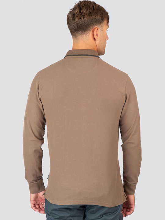 Polo Long Sleeve Blouse Brown