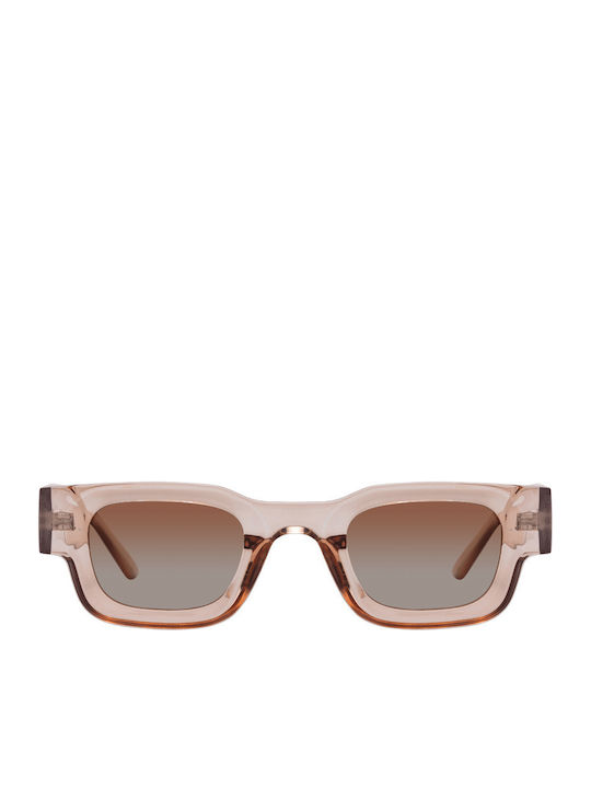 Oggi Unisex Sunglasses with Beige Horn-Rimmed Frame and Brown Polarized Lenses SP-1862-07