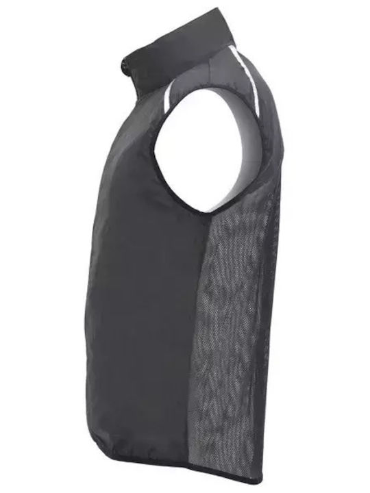 Jannu Sleeveless Jacket Waterproof and Windproof Black