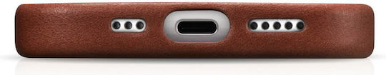 iCarer Back Cover Leather 2mm Waterproof Brown (iPhone 17)