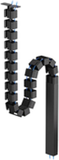 Neomounts Cable Spine Organizer Sit Stand Desk Frames Screw Mounted Magnetic Channel Black
