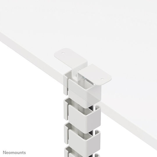 Neomounts Cable Spine Organizer Sit Stand Desk Frames Screw Mounted White