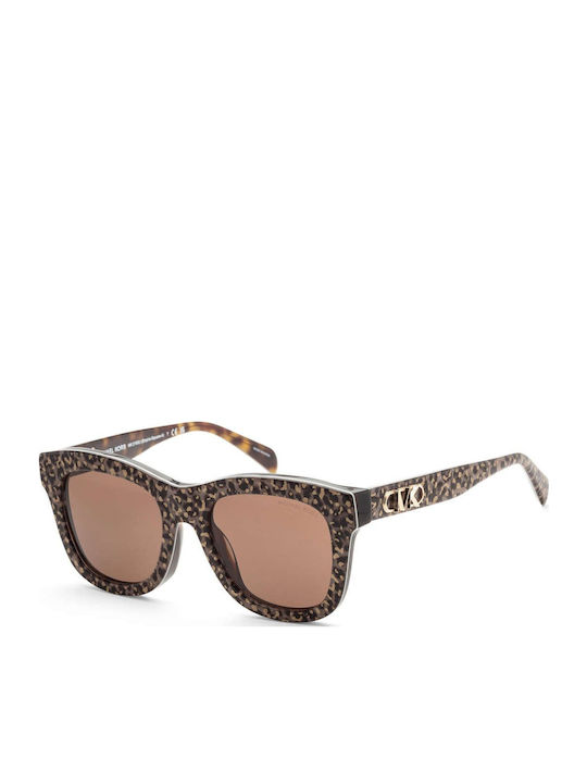 Michael Kors Empire Square 4 Women's Sunglasses with Brown Plastic Frame and Brown Lens