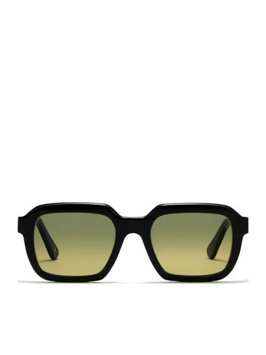 L.G.R. Raffaello Explorer Unisex Sonnenbrille mit Kunststoff Gestell Black 01 / Yellow Gradient Photochromic