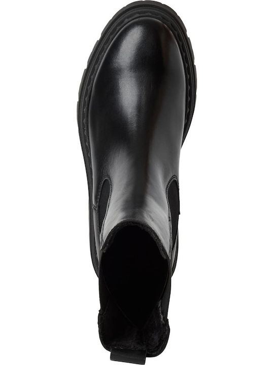 Leather Women's Ankle Boots Black