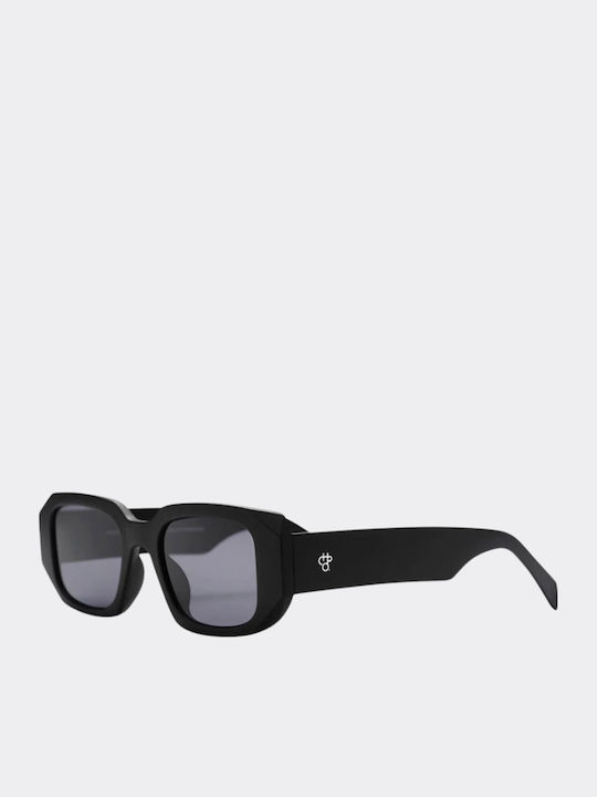 Chpo Unisex Γυαλιά Ηλίου με Μαύρο Κοκκάλινο Σκελετό και Μαύρο Φακό 16134AA