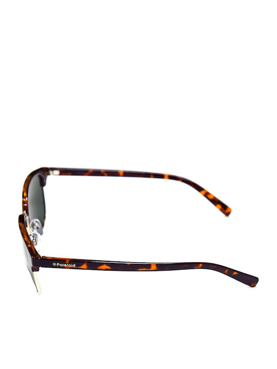 Polaroid Unisex Ochelari de soare cu Maro Tortoise Cadru și Verde Lentilă PLD1012/S PR6/H8