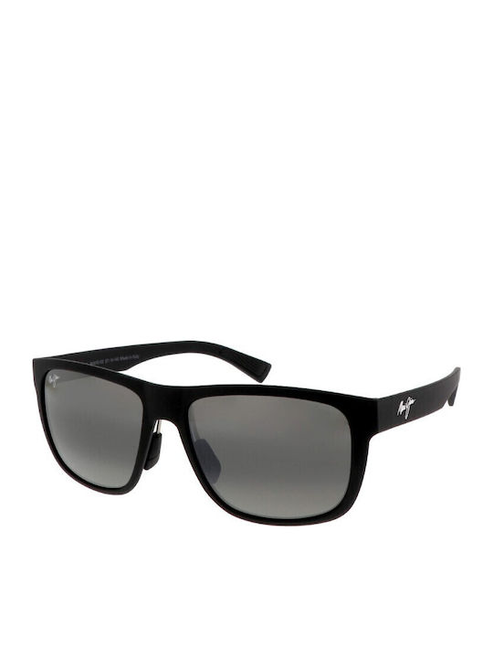 Maui Jim Ανδρικά Γυαλιά Ηλίου με Μαύρο Κοκκάλινο Σκελετό και Μαύρο Φακό 670-02