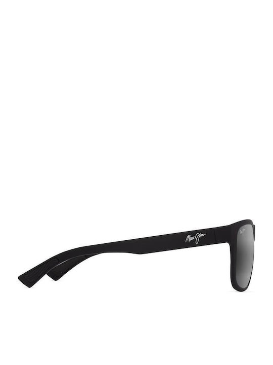 Maui Jim Ανδρικά Γυαλιά Ηλίου με Μαύρο Κοκκάλινο Σκελετό και Μαύρο Φακό 670-02