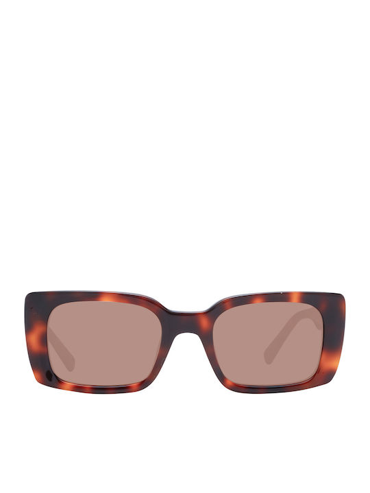 Sting Women's Sunglasses with Brown Tartaruga Plastic Frame and Brown Lens SST477 09JC