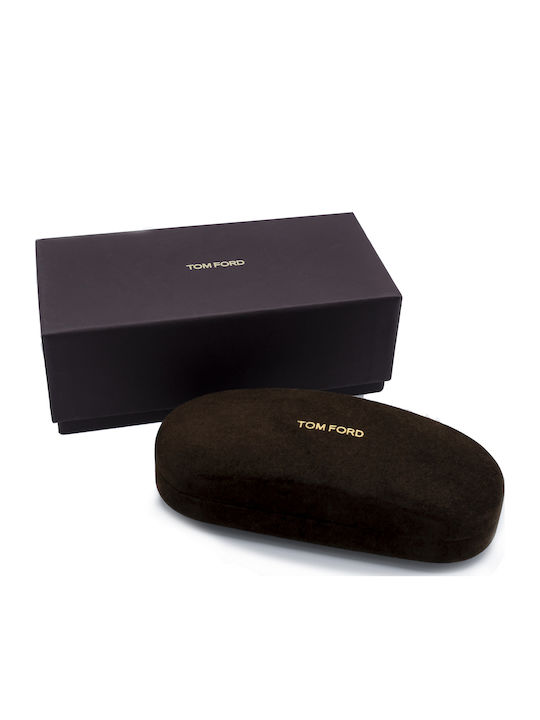 Tom Ford Unisex Γυαλιά Ηλίου με Μαύρο Κοκκάλινο Σκελετό και Καφέ Ντεγκραντέ Φακό FT0832 01D