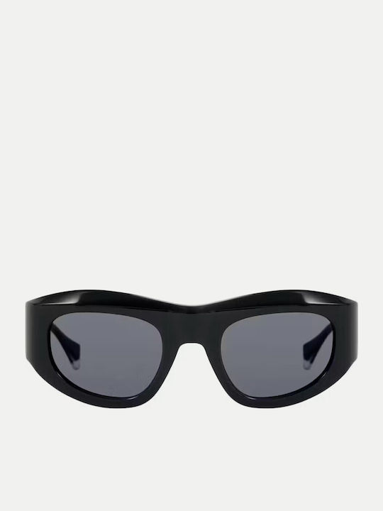 Gigi Barcelona Gigi Unisex Sunglasses with Black Plastic Frame and Black Lens 6771/1