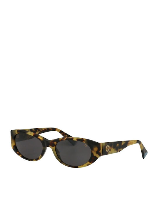 Etnia Barcelona Women's Sunglasses with Brown Tartaruga Plastic Frame and Gray Lens