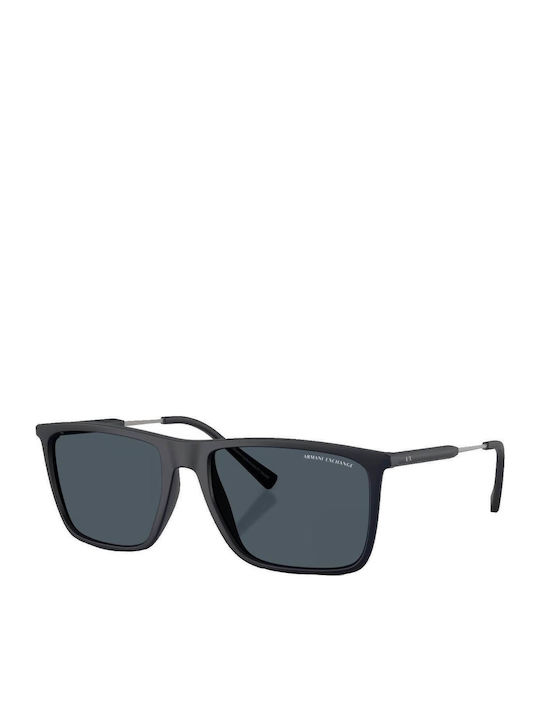 Armani Exchange Men's Sunglasses with Black Plastic Frame and Gray Lens AX4160S 838087