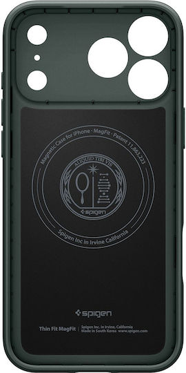 Spigen Thin Fit MagSafe Back Cover Plastic / Silicon Abyss Green (iPhone 17 Pro)