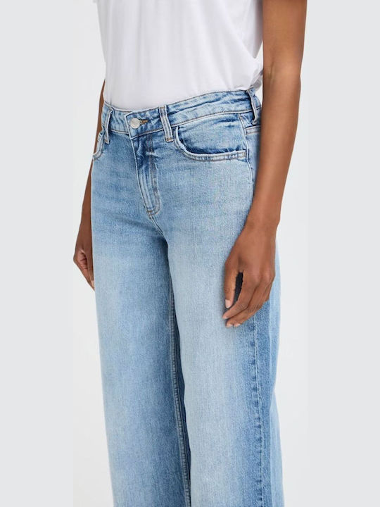 High Waist Women's Jean Trousers Light Blue, Blue Denim