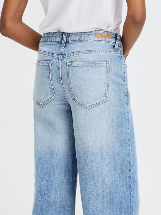 High Waist Women's Jean Trousers Light Blue, Blue Denim