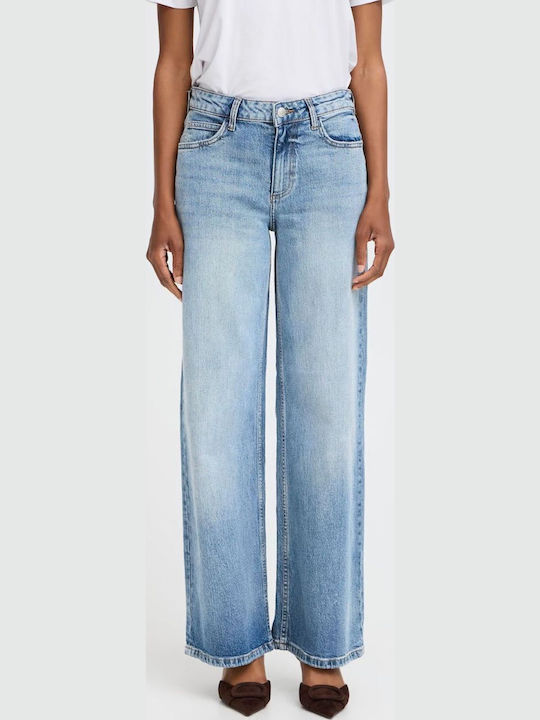 High Waist Women's Jean Trousers Light Blue, Blue Denim