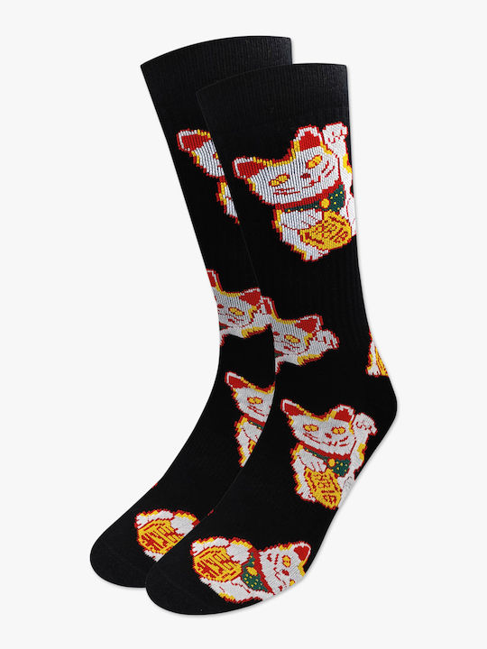 Κάλτσα Βαμβακερή Πετσετέ Lucky Cat Big Rto