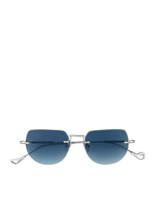 Eyepetizer Unisex Γυαλιά Ηλίου με Ασημί Μεταλλικό Σκελετό και Μπλε Ντεγκραντέ Καθρέφτη Φακό DRIVE-C.1-26-50