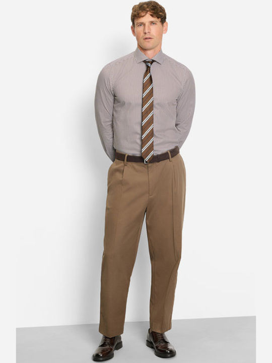 Level 5 Long-sleeved Shirt Striped Beige