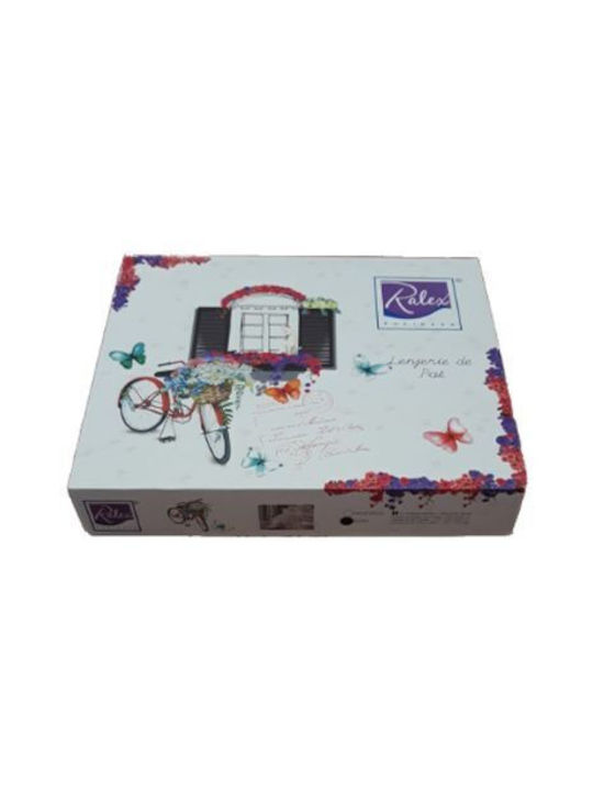 Pucioasa Set Husă de Pilotă Dublă cu 2 Fețe de Pernă & 1 Cearsaf 200x220 Maro