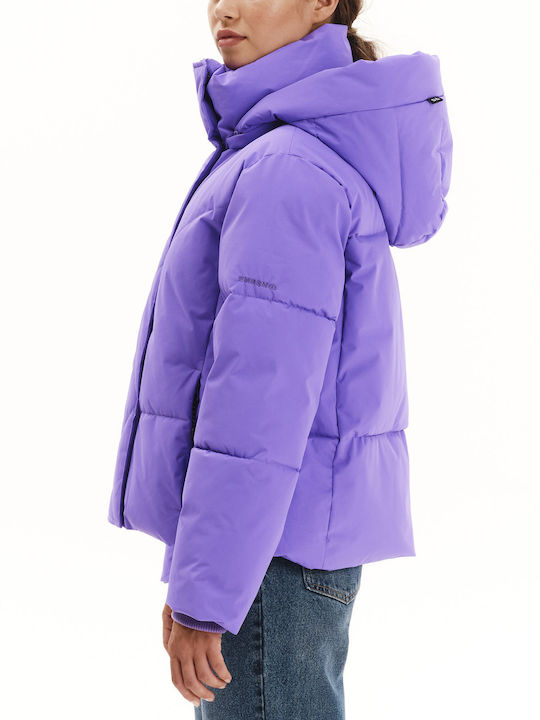 Jachetă de femei Puffer Waterproof Violet