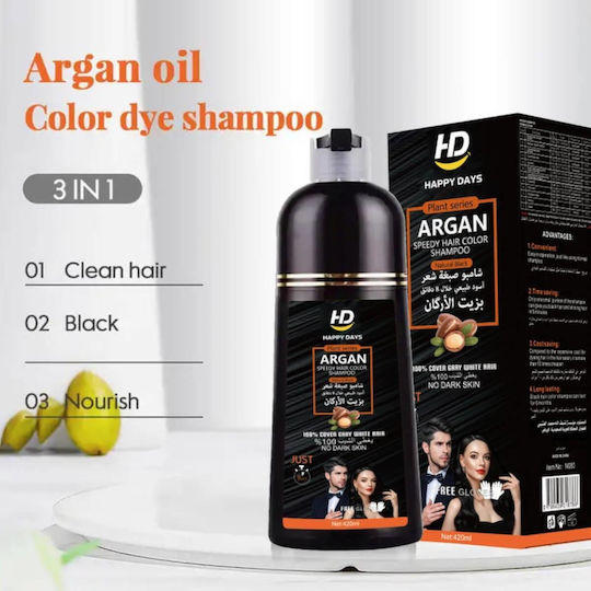 Dexe Argan Χρωμοσαμπουάν Χωρίς Αμμωνία Black 420ml