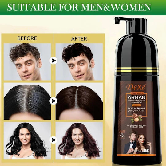 Dexe Χρωμοσαμπουάν Χωρίς Αμμωνία Dark Brown 420ml