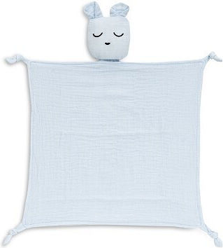 Interbaby Bear Set Prosop De Baie & Bavetă De Mângâiere Din Muselină Albastru