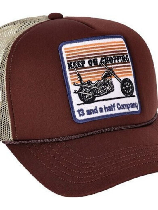 Καπέλο 13 1/2 Keep On Chopping Trucker Cap Brown Khaki