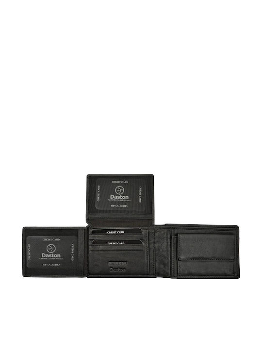 Leather Men's Wallet Classic with RFID Black