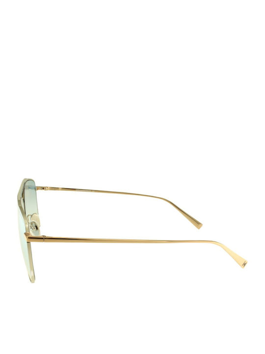 Kreuzbergkinder Red Snapper Sunglasses Χρυσά with Metal Frame & Green Lens Kreuzbergkinder Red Snapper Sunglasses Χρυσά with Metal Frame & Green Lens