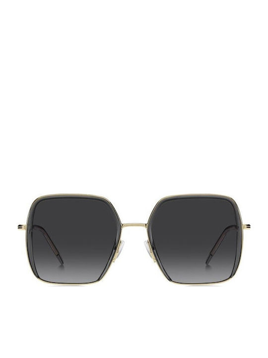 Boss Women's Sunglasses with Gold Metal Frame and Gray Gradient Lens BOSS 1783/S FT39O