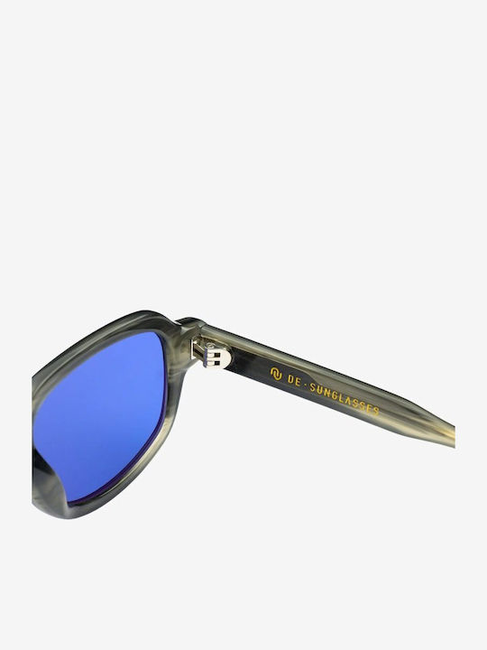De Sunglasses June Unisex Sonnenbrille mit Gray Kunststoff Gestell und Gray Linse June Graphite