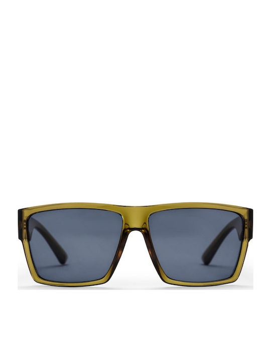 Chpo Miguel Unisex Sunglasses With Green Horn-Rimmed Frame And Green Lens CHPO16133RA